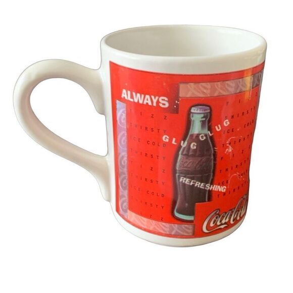 Vintage Coca-Cola 1997 Always Refreshing Collectible Glug Glug Mug HTF - Picture 4 of 9